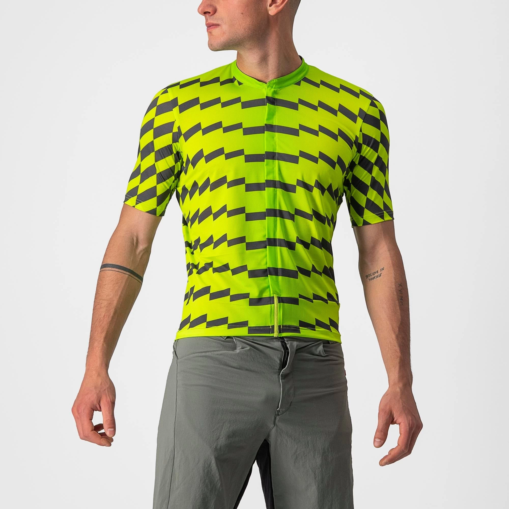 Castelli Unlimited Sterrato Men's Short Sleeve Jersey - Olive Green/Orange Rust - Image 2
