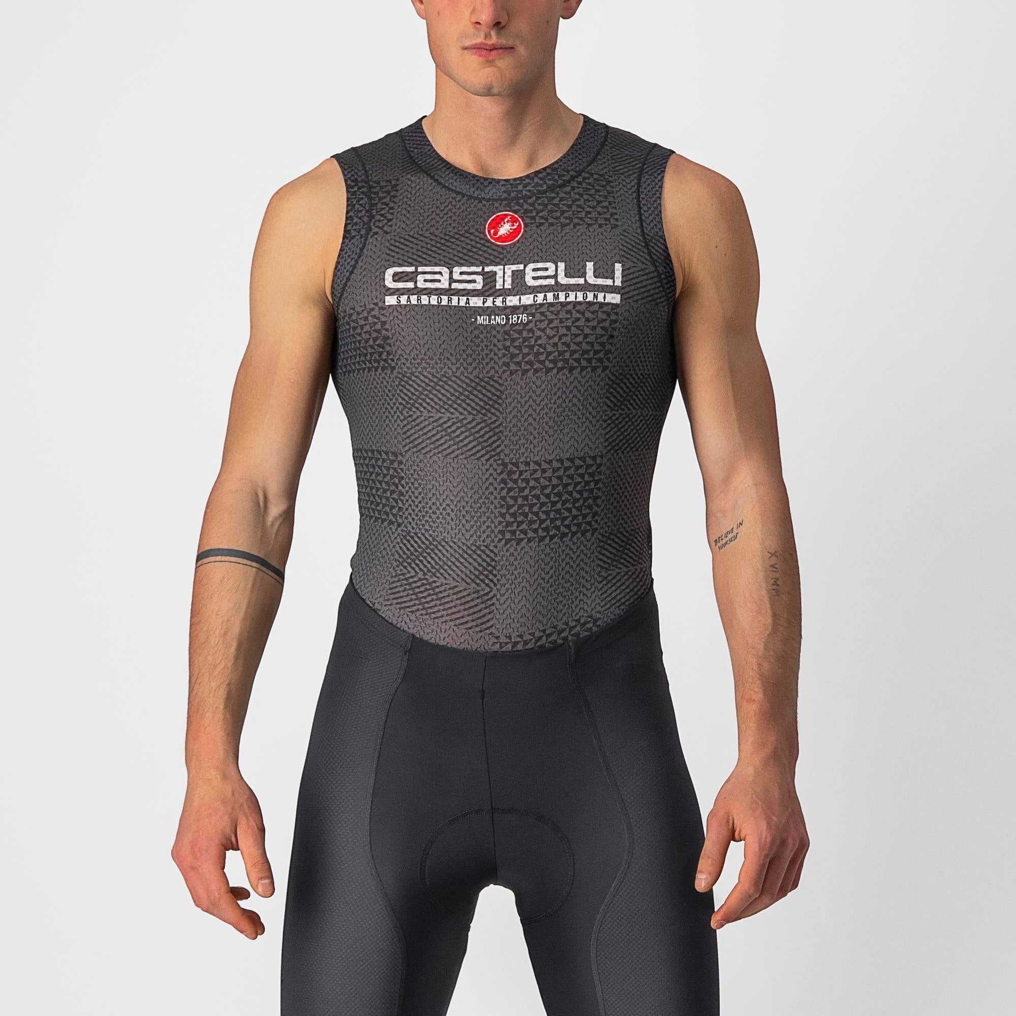 Castelli Pro Mesh Men's Sleeveless Base Layer - Black