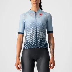 Castelli Climber's 2.0 Women's Short Sleeve Jersey - Fog Blue/ Acqua/Moonlite