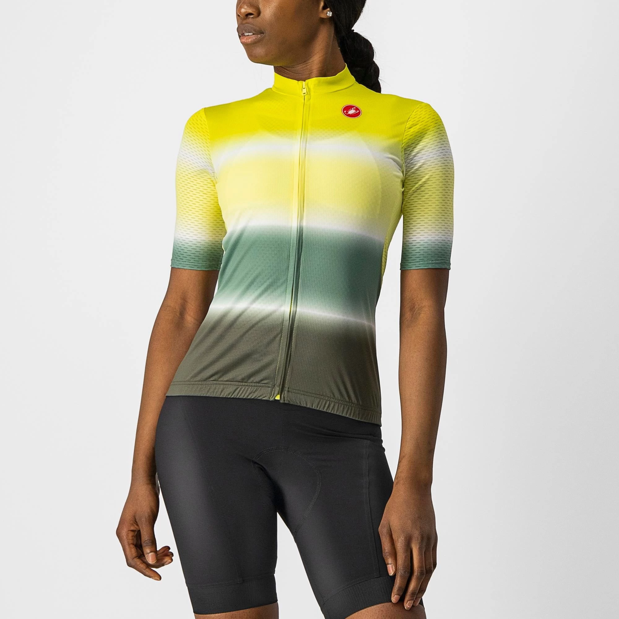 Castelli Dolce Women's Short Sleeve Jersey - Sulphur/Military Green - Image 4
