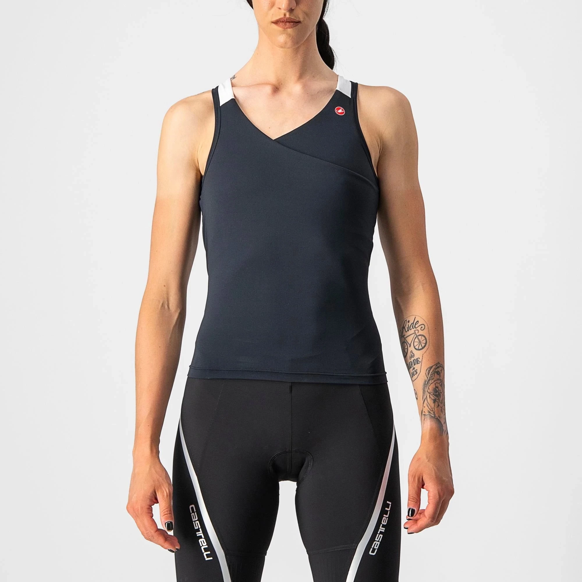 Castelli Solaris Women's Top - Light Black/White - Image 3