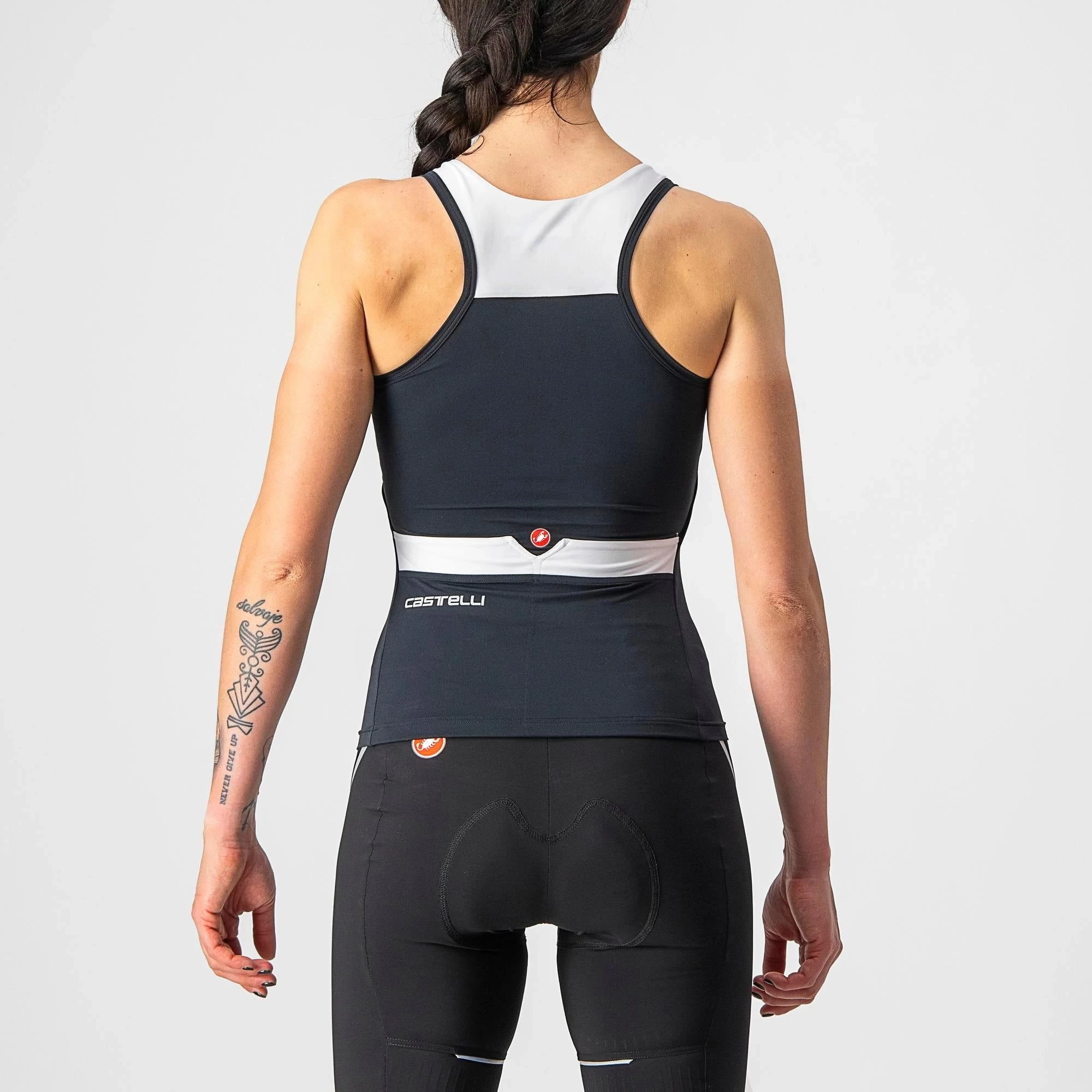 Castelli Solaris Women's Top - Light Black/White - Image 2