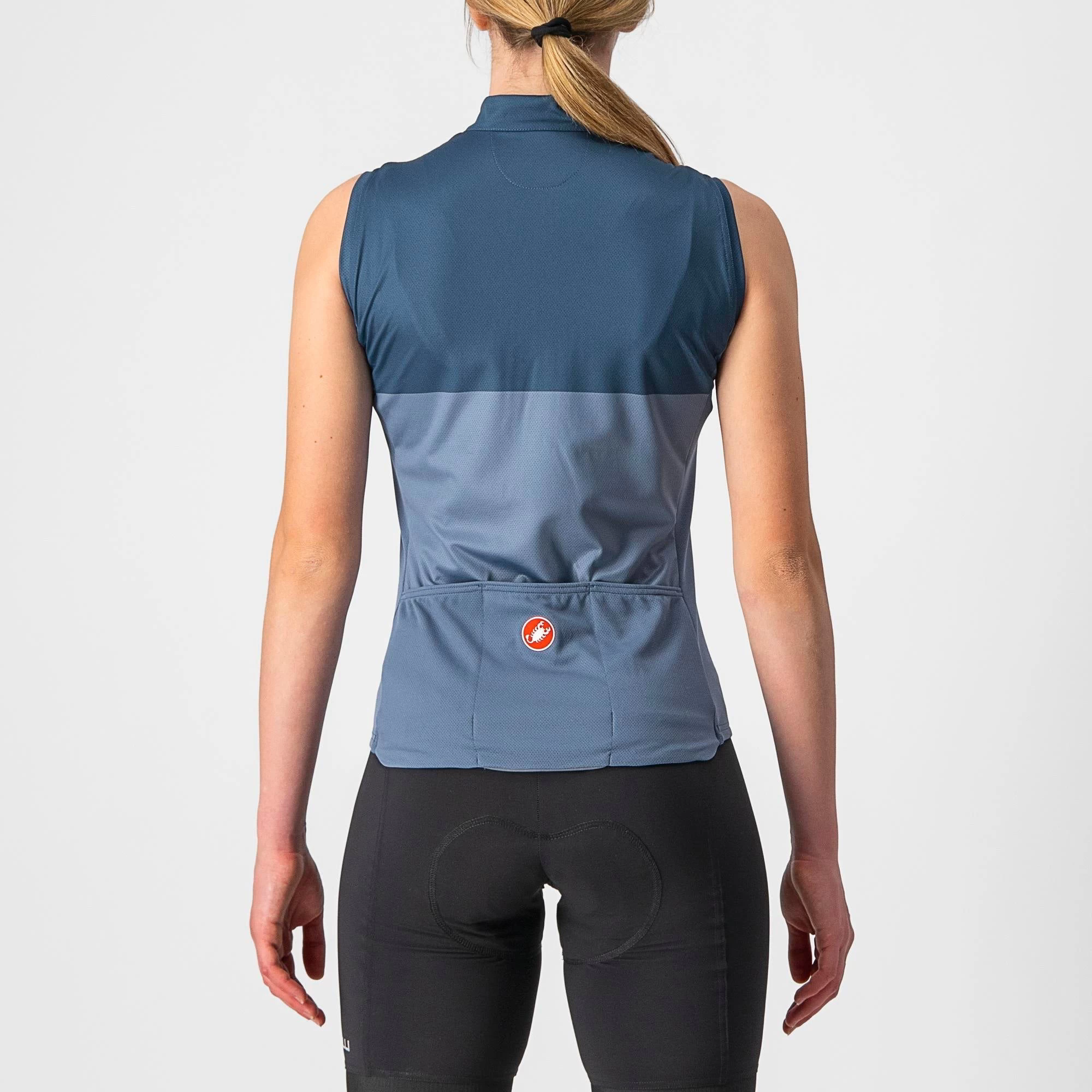 Castelli Velocissima Women's Sleeveless Base Layer - Steel Blue/Ocean - Image 3