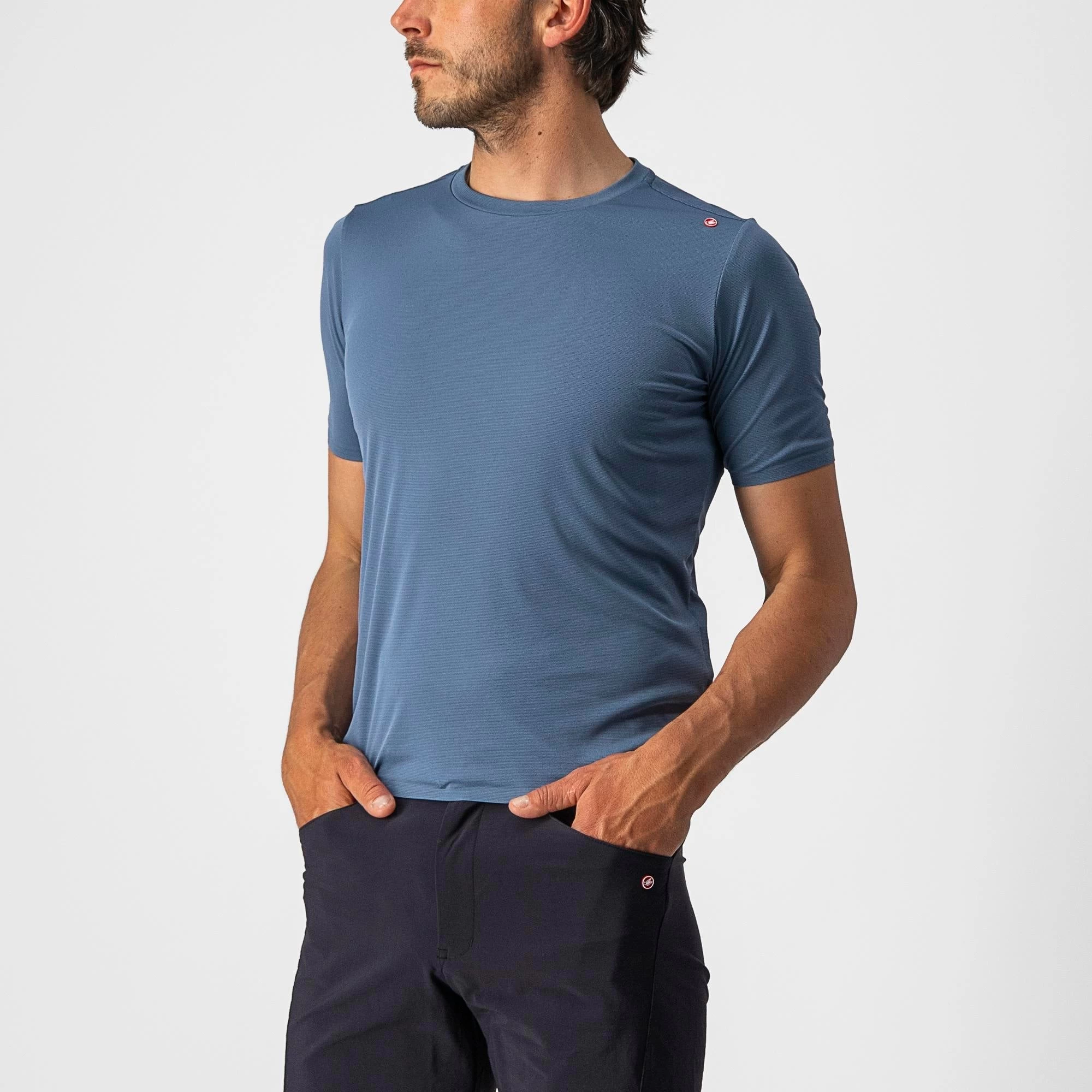 Castelli Tech 2 Men's Technical T-Shirt - Savile Blue - Image 2