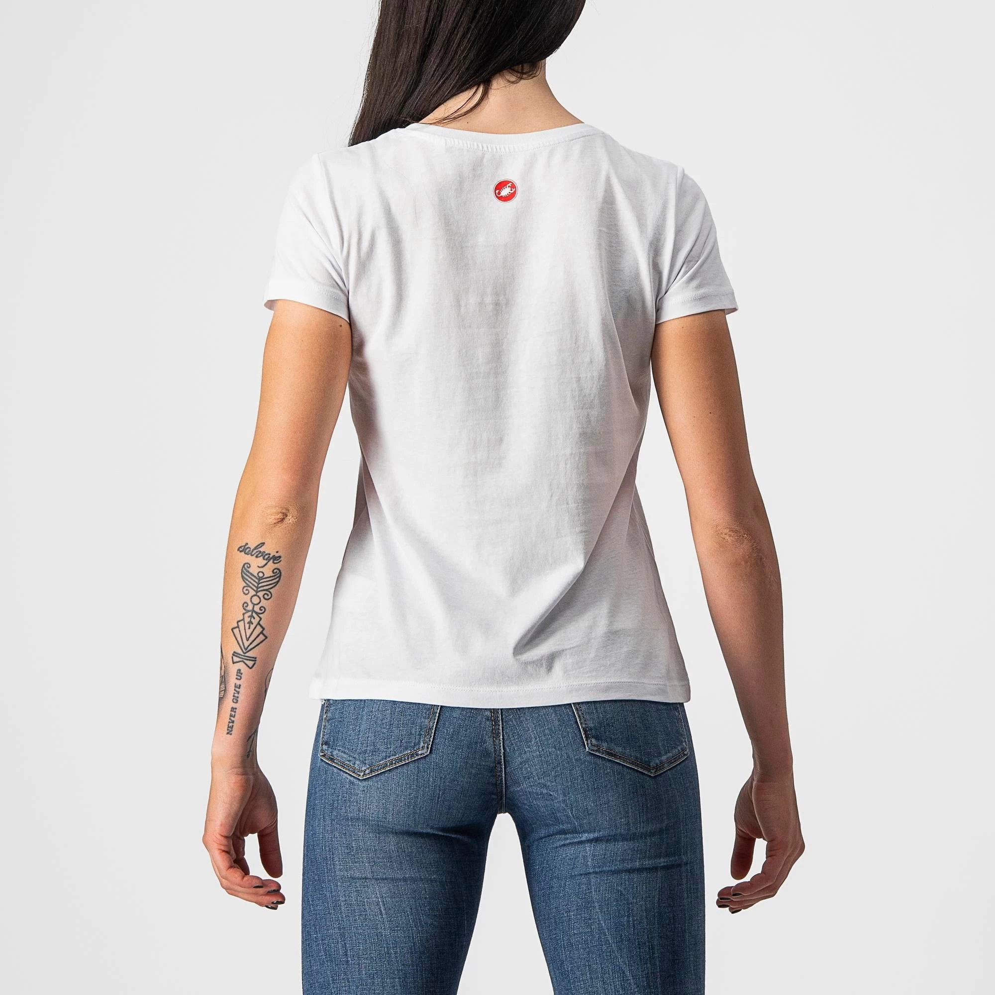 Castelli Bellagio Women's T-Shirt - White/Blush - Image 3