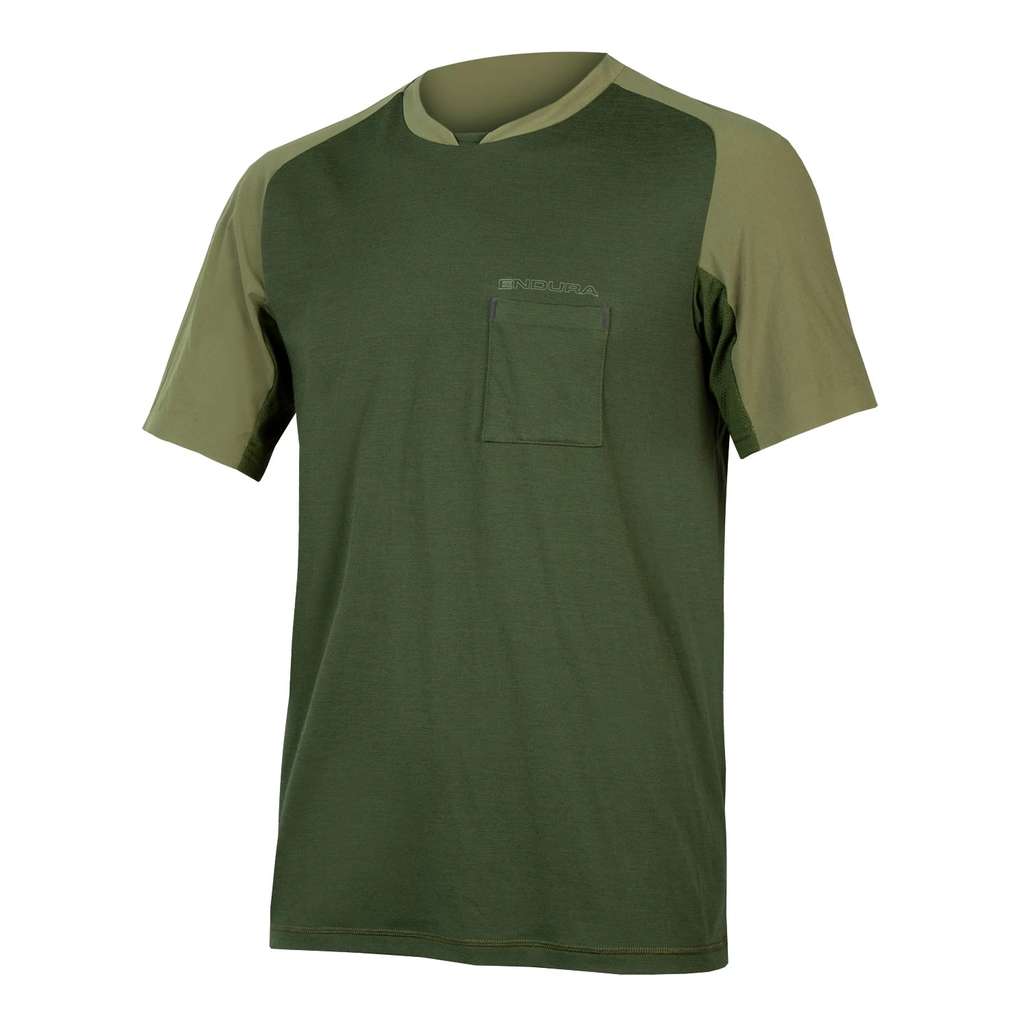 Endura GV500 Foyle Men's Causal T-Shirt - Olive Green - Image 6