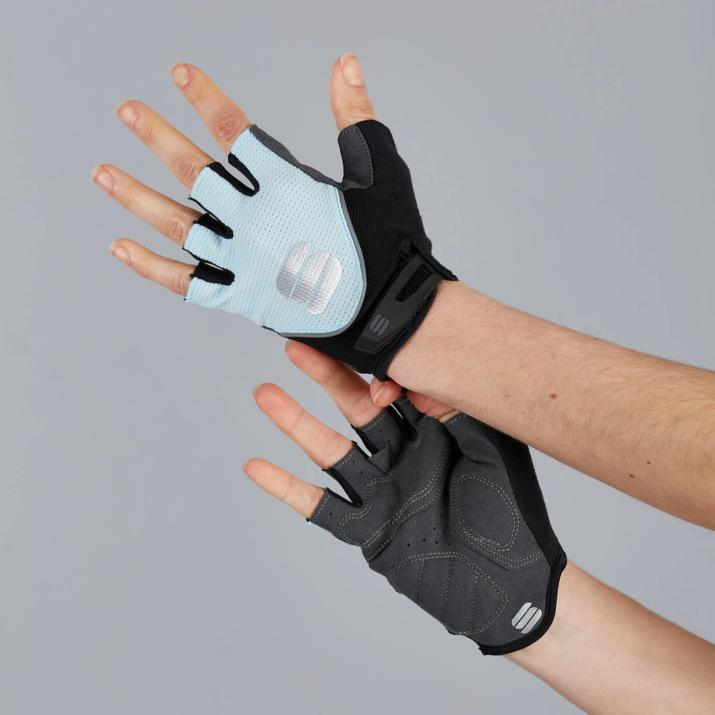 Sportful Neo Womens Short Finger Gloves - Blue Sky - Image 2