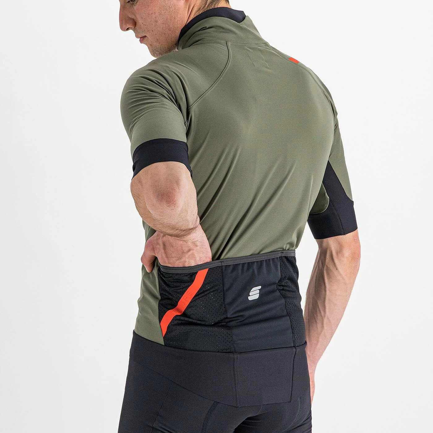 Sportful Fiandre Pro Short Sleeve Windproof Men's Jacket - Beetle - Image 3