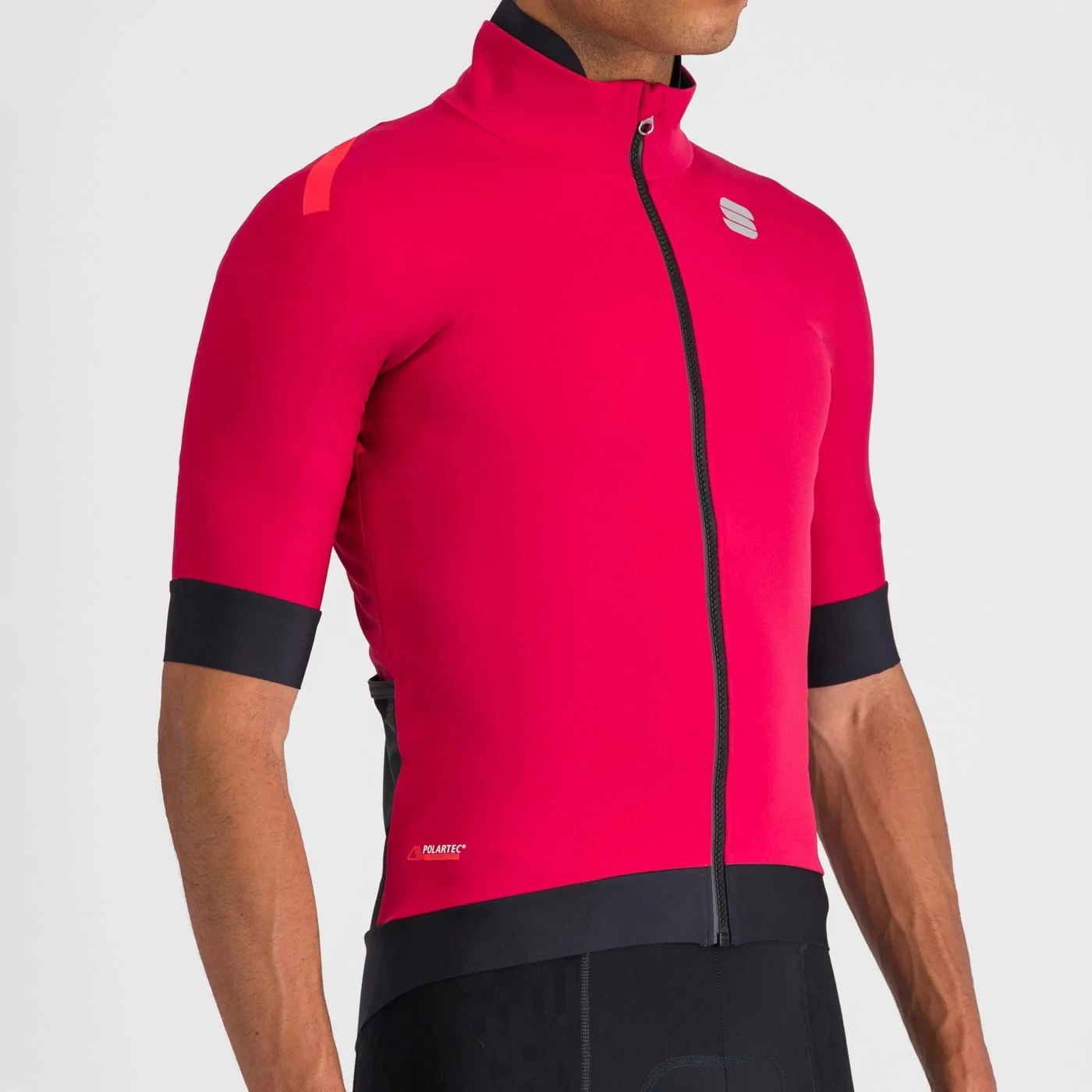 Sportful Fiandre Pro Short Sleeve Men's Windproof Jacket - Red Rumba - Image 2