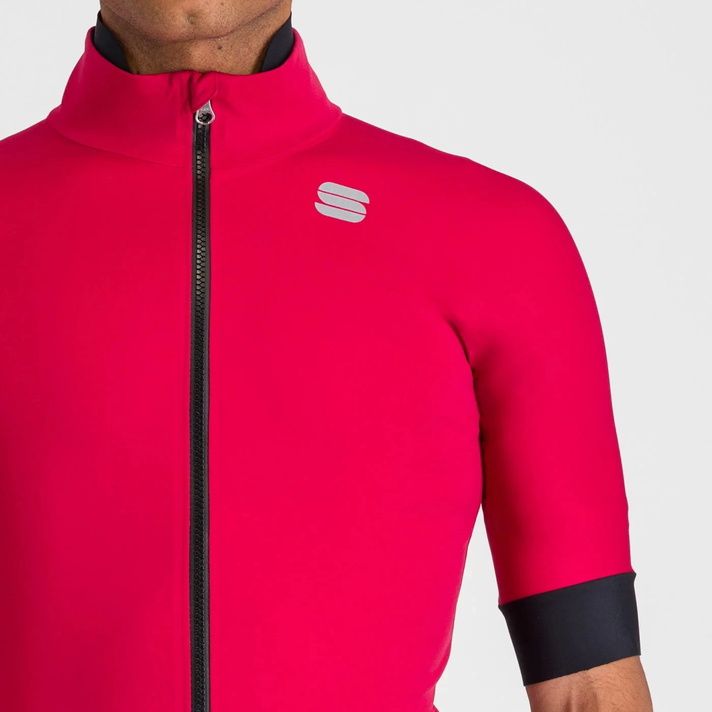 Sportful Fiandre Pro Short Sleeve Men's Windproof Jacket - Red Rumba - Image 5