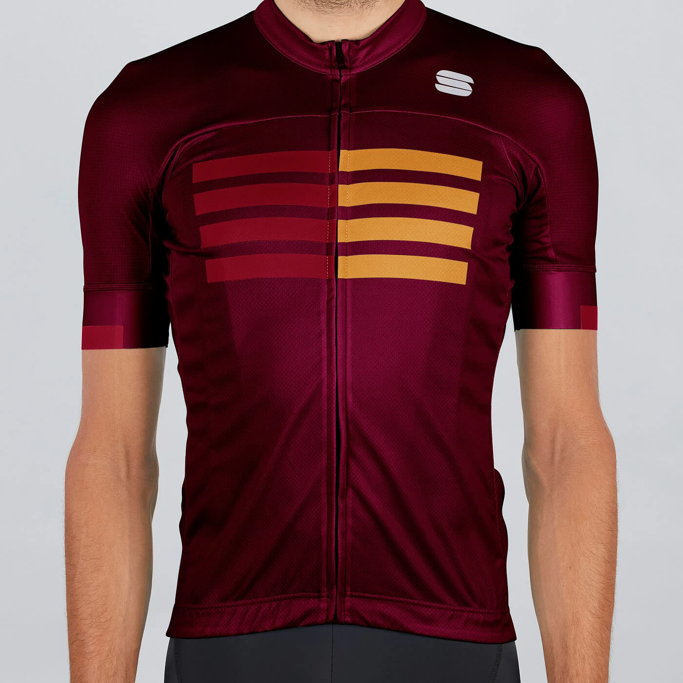 Sportful Wire Short Sleeve Jersey - Blue Twilight/Fire Red/Gold