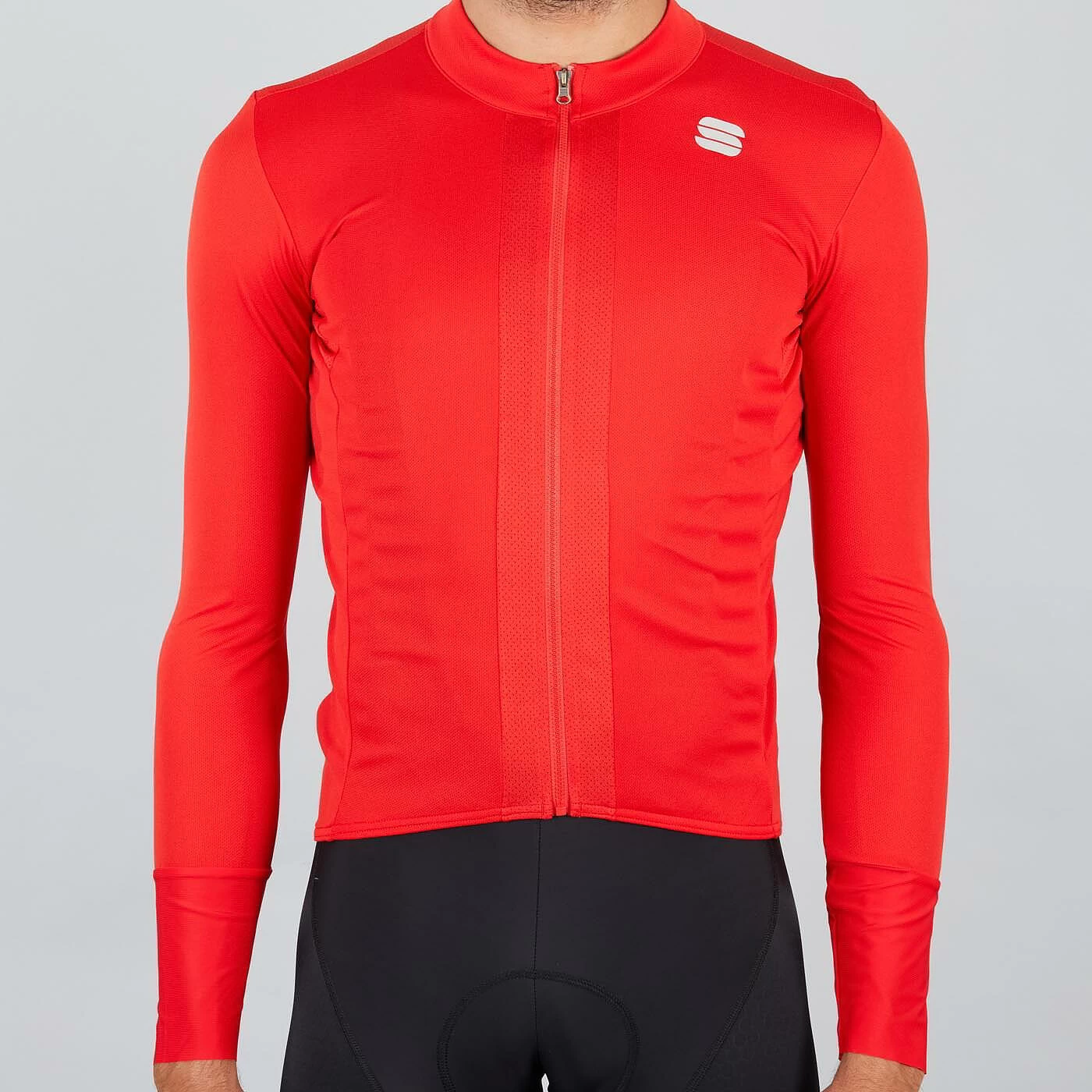 Sportful Strike Long Sleeve Jersey - Red/Black - Image 3