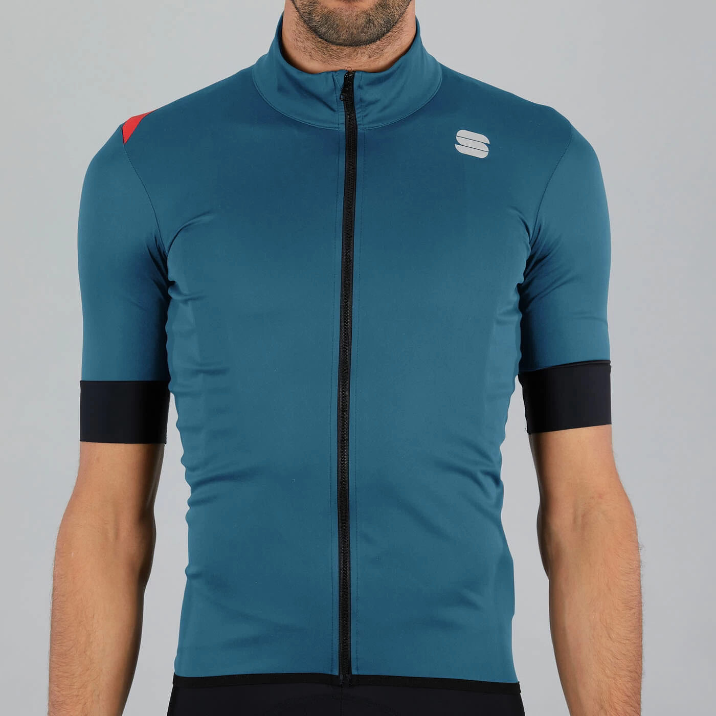 Sportful Fiandre Light NoRain Short Sleeve Jacket - Blue Sea - Image 2
