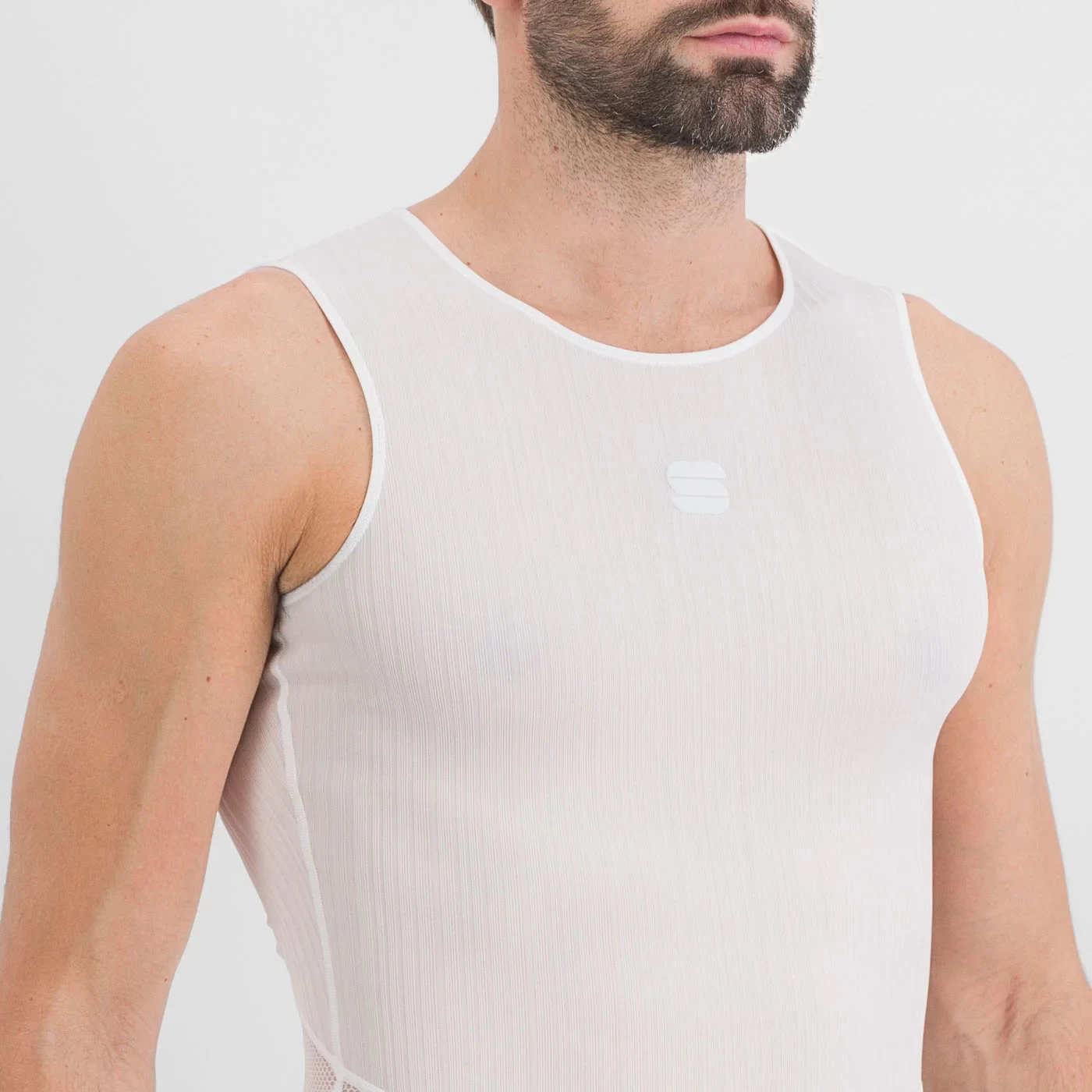 Sportful Pro Men's Sleeveless Base Layer - White - Image 2