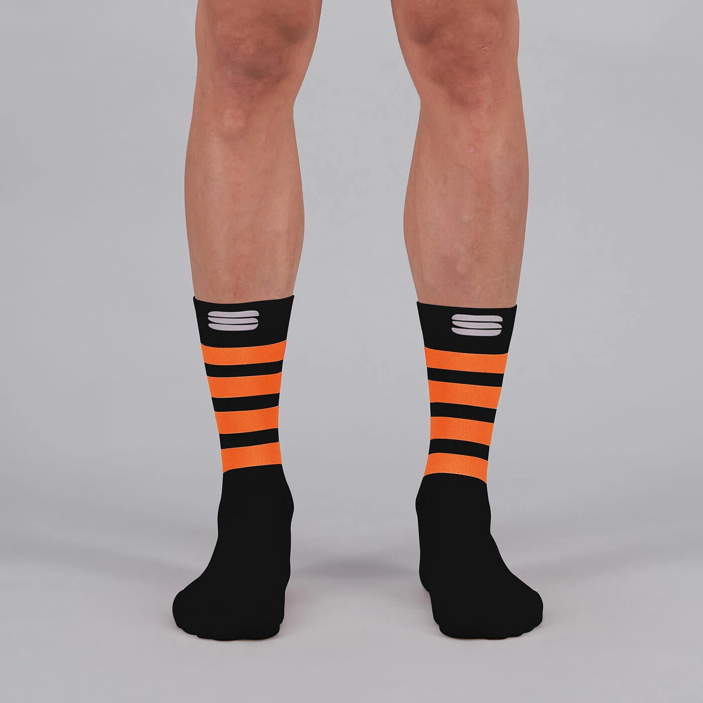 Sportful Mate Socks - Black/Fire Red/Orange SDR