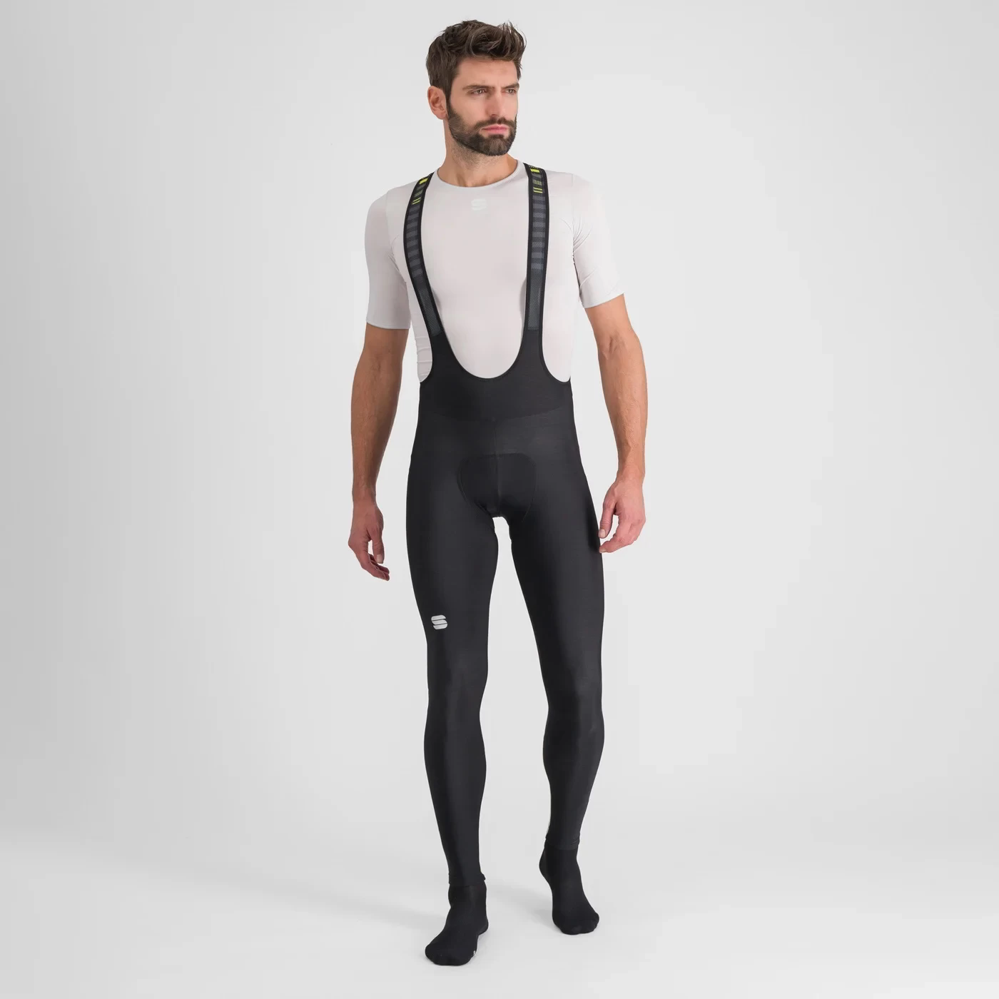 Sportful Classic Race Bib Tights - Black/Cedar - Image 6