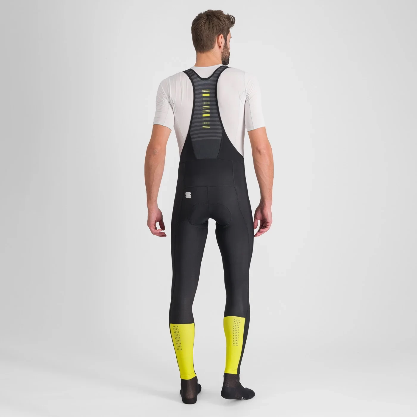 Sportful Classic Race Bib Tights - Black/Cedar - Image 4