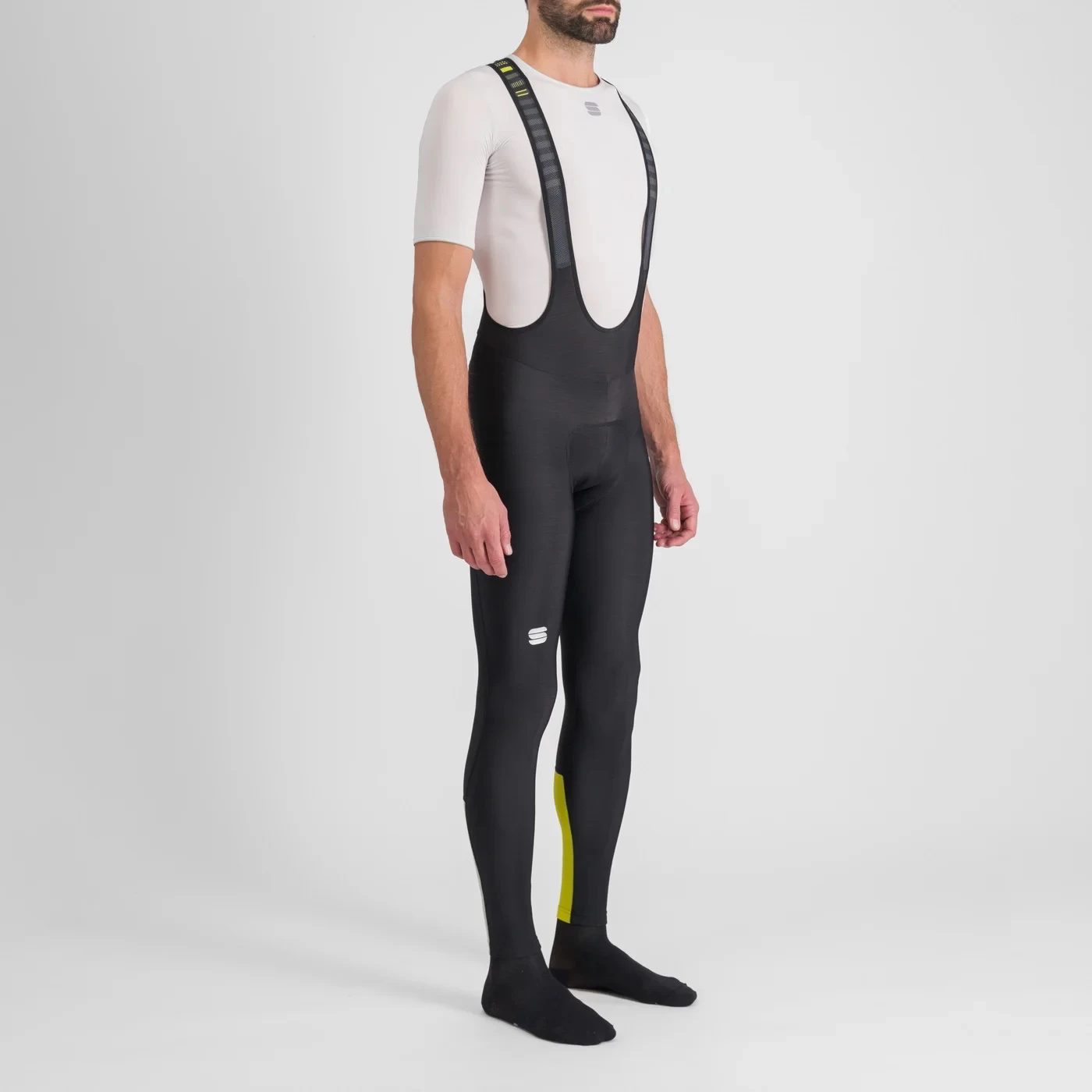 Sportful Classic Race Bib Tights - Black/Cedar - Image 3