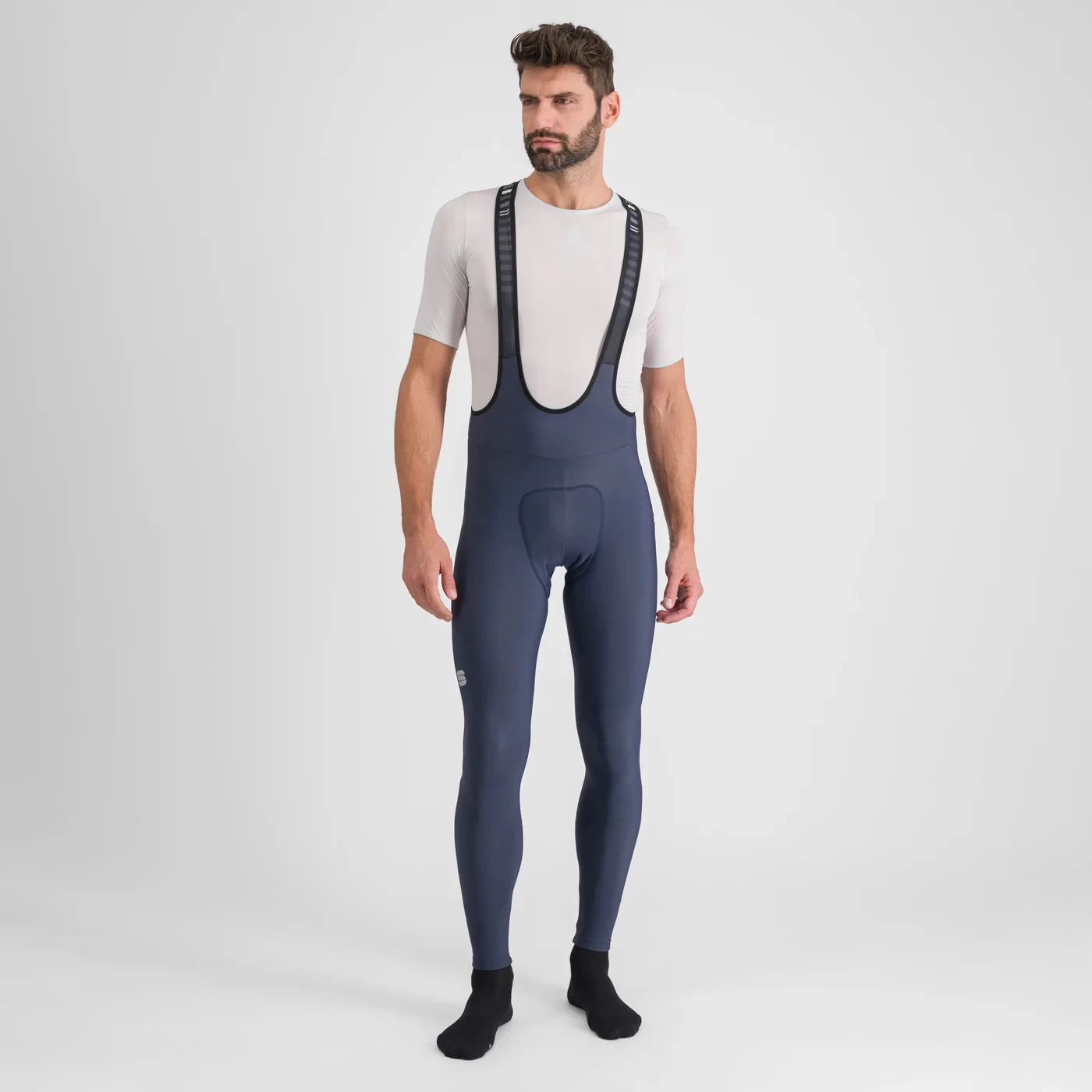 Sportful Classic Race Bib Tights - Black/Cedar - Image 8