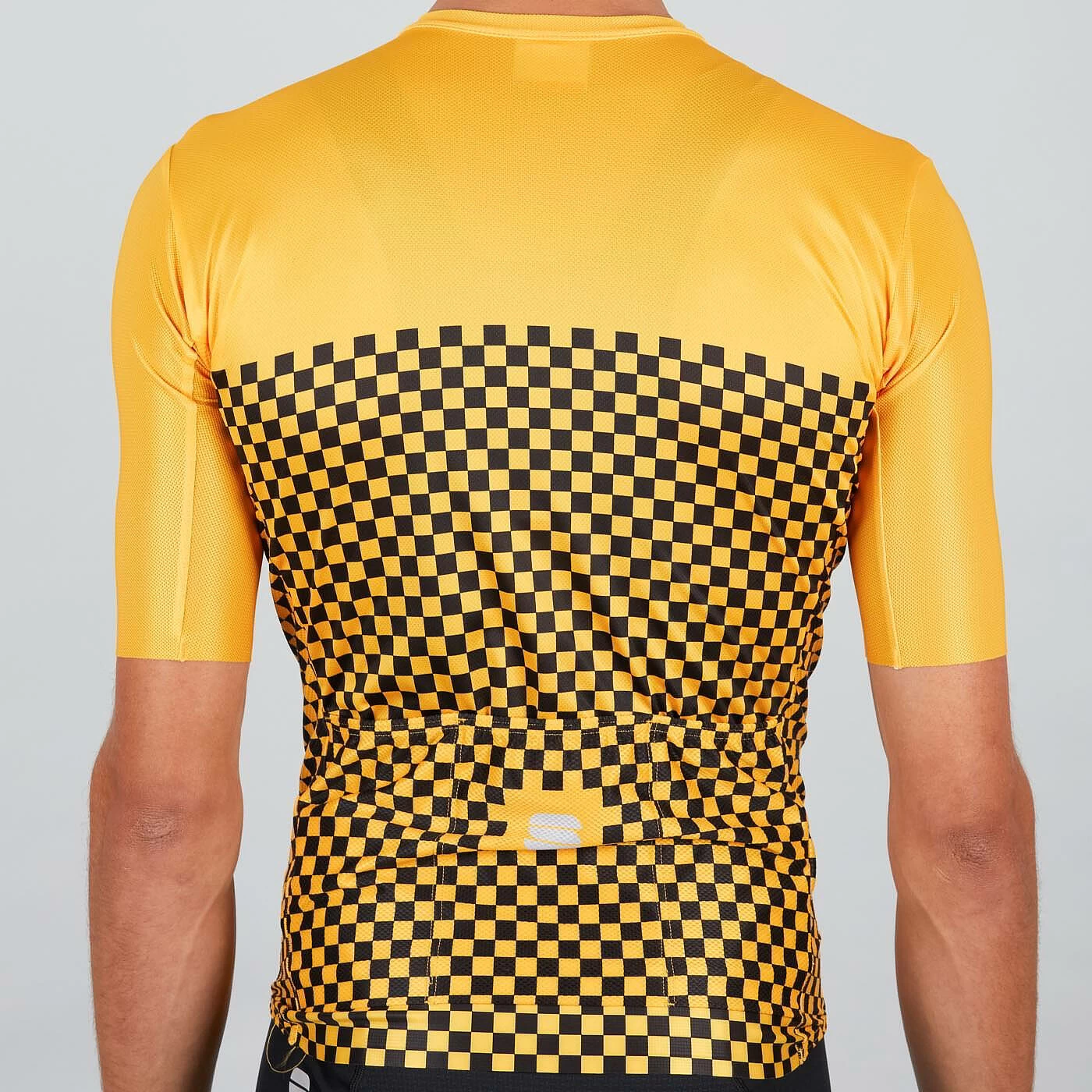Sportful Checkmate Short Sleeve Jersey - Yellow - Image 4