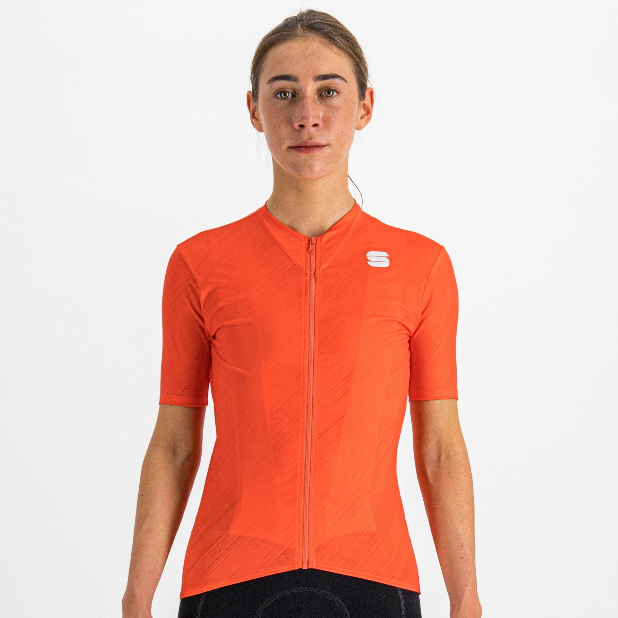 Sportful Flare Women's Short Sleeve Jersey - Pompelmo - Image 2