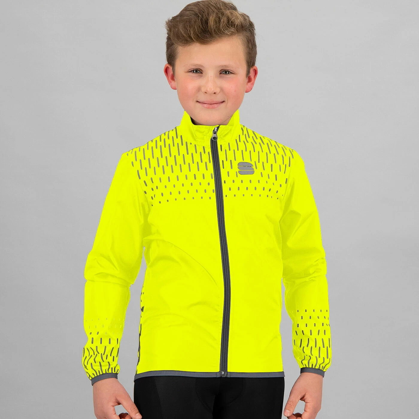 Sportful Kids Reflex Jacket - Yellow Fluo - Image 2