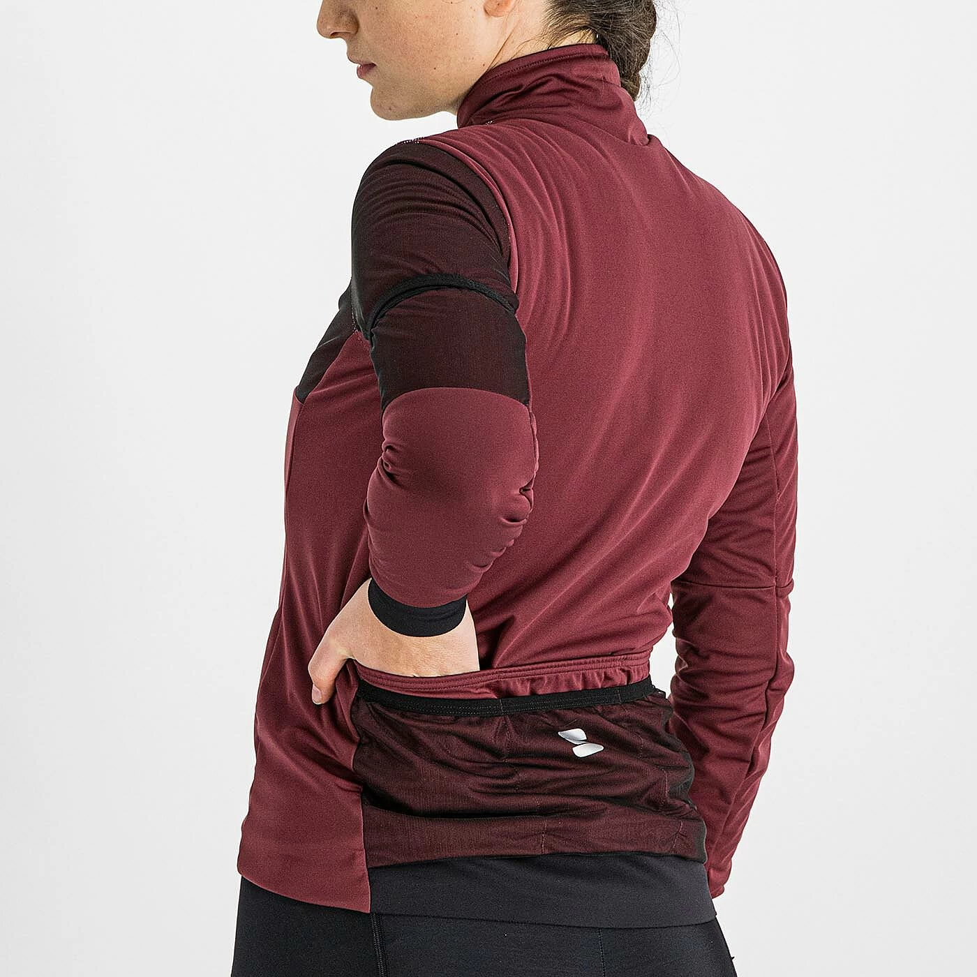 Sportful Supergiara Women's Windproof Jacket - Red Wine