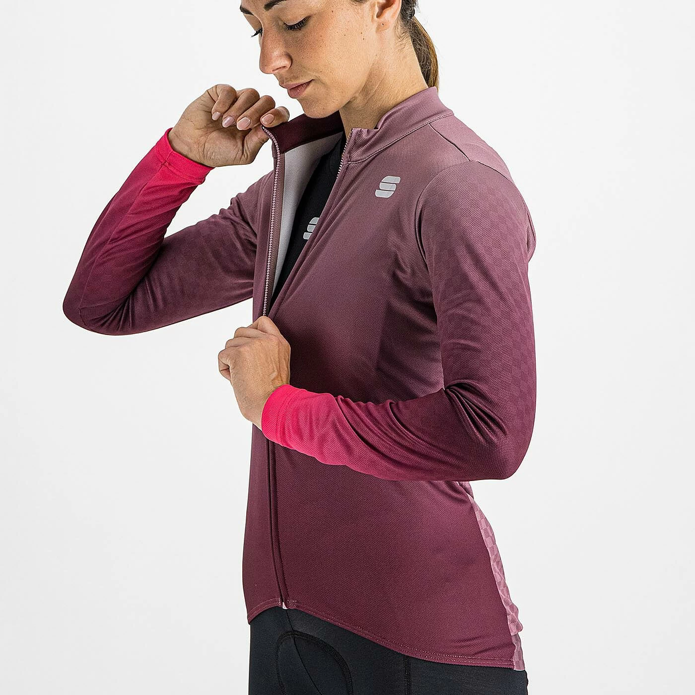 Sportful Rocket Thermal Women's Long Sleeve Jersey - Mauve - Image 9