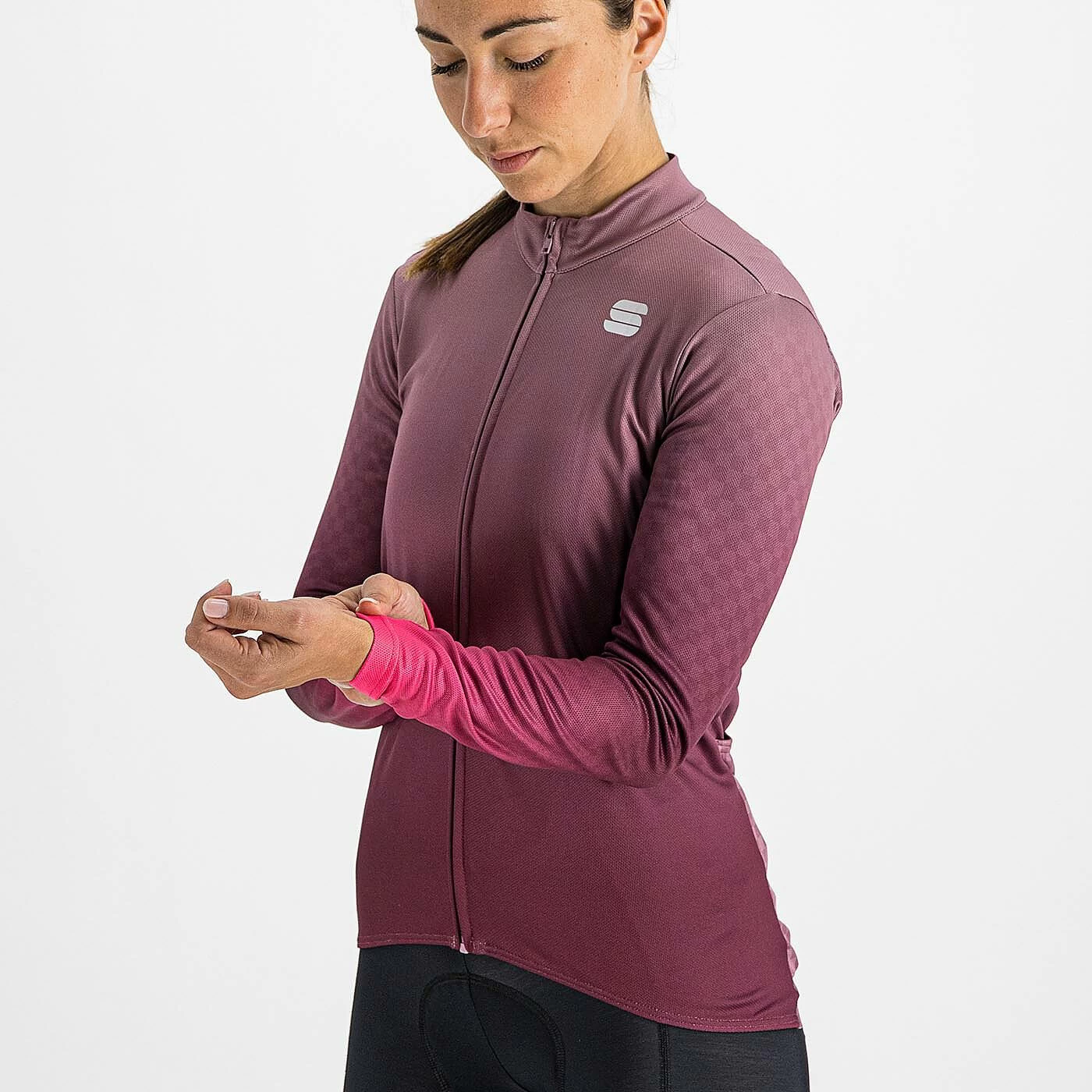 Sportful Rocket Thermal Women's Long Sleeve Jersey - Mauve - Image 2