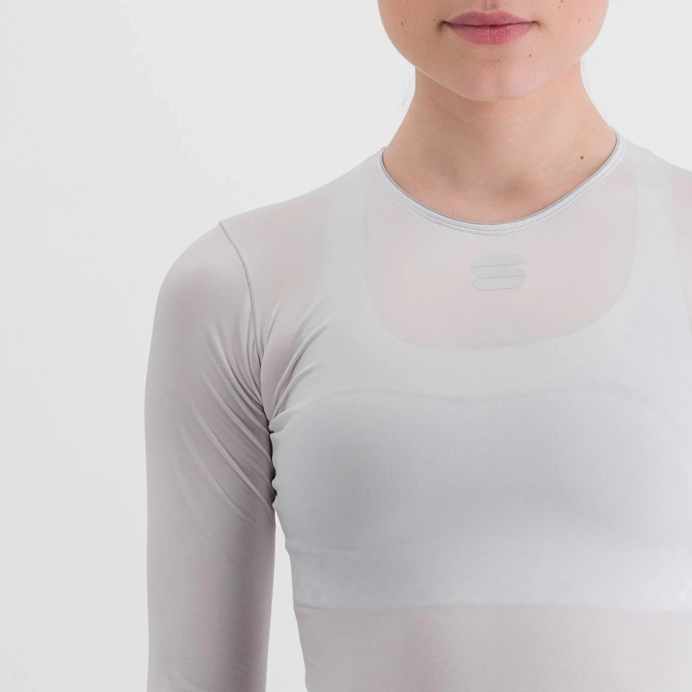 Sportful Midweight Women's Long Sleeve Base Layer - White - Image 3