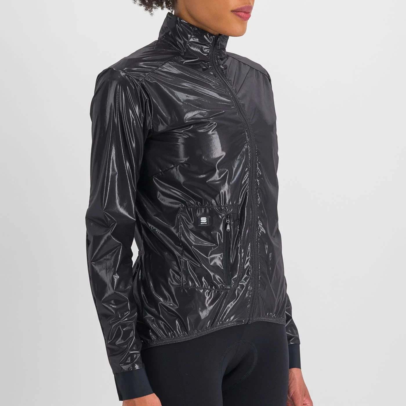 Sportful Giara Women's Packable Windproof Jacket - Black - Image 3