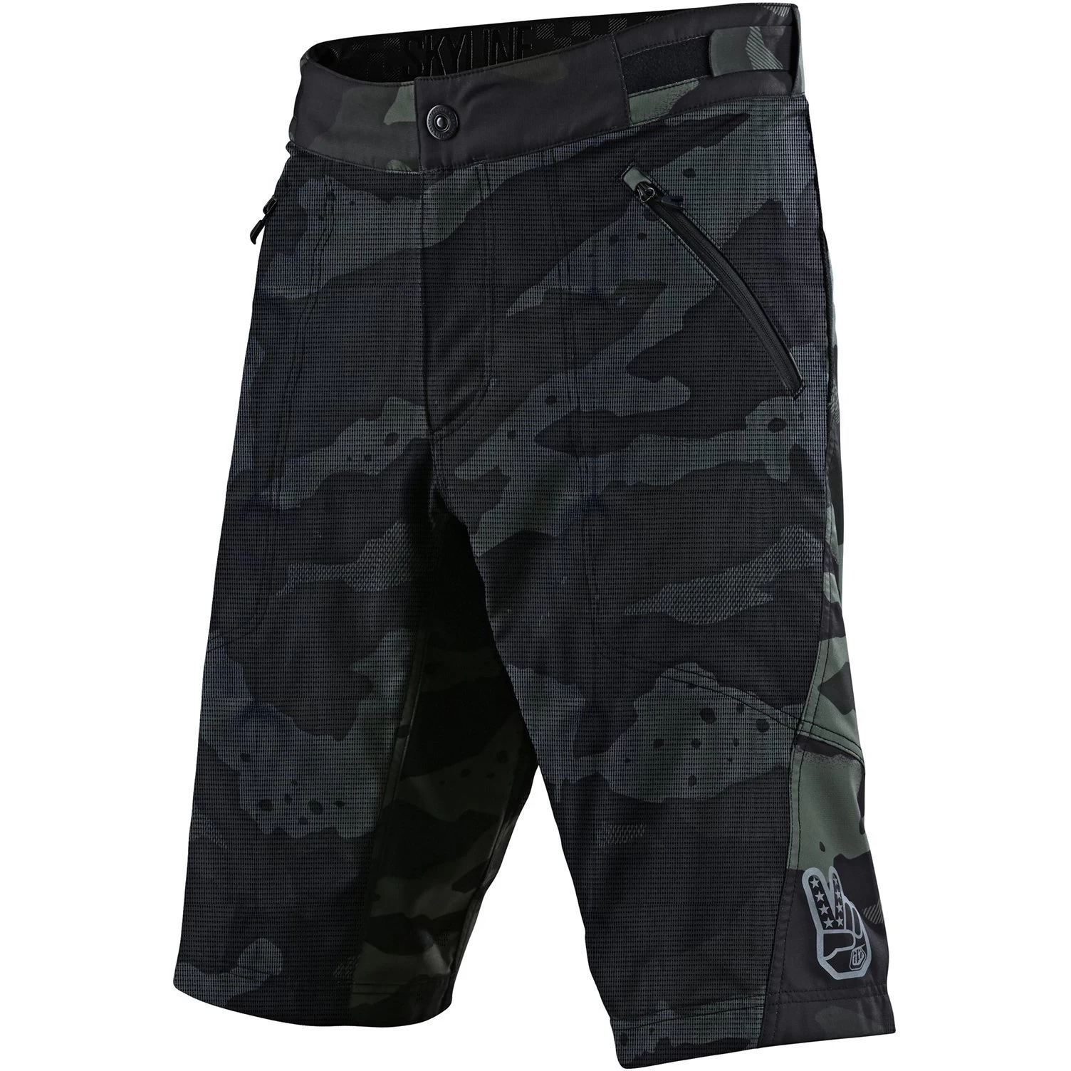 Troy Lee Designs Skyline Shell Only Baggy Shorts - Camo Green