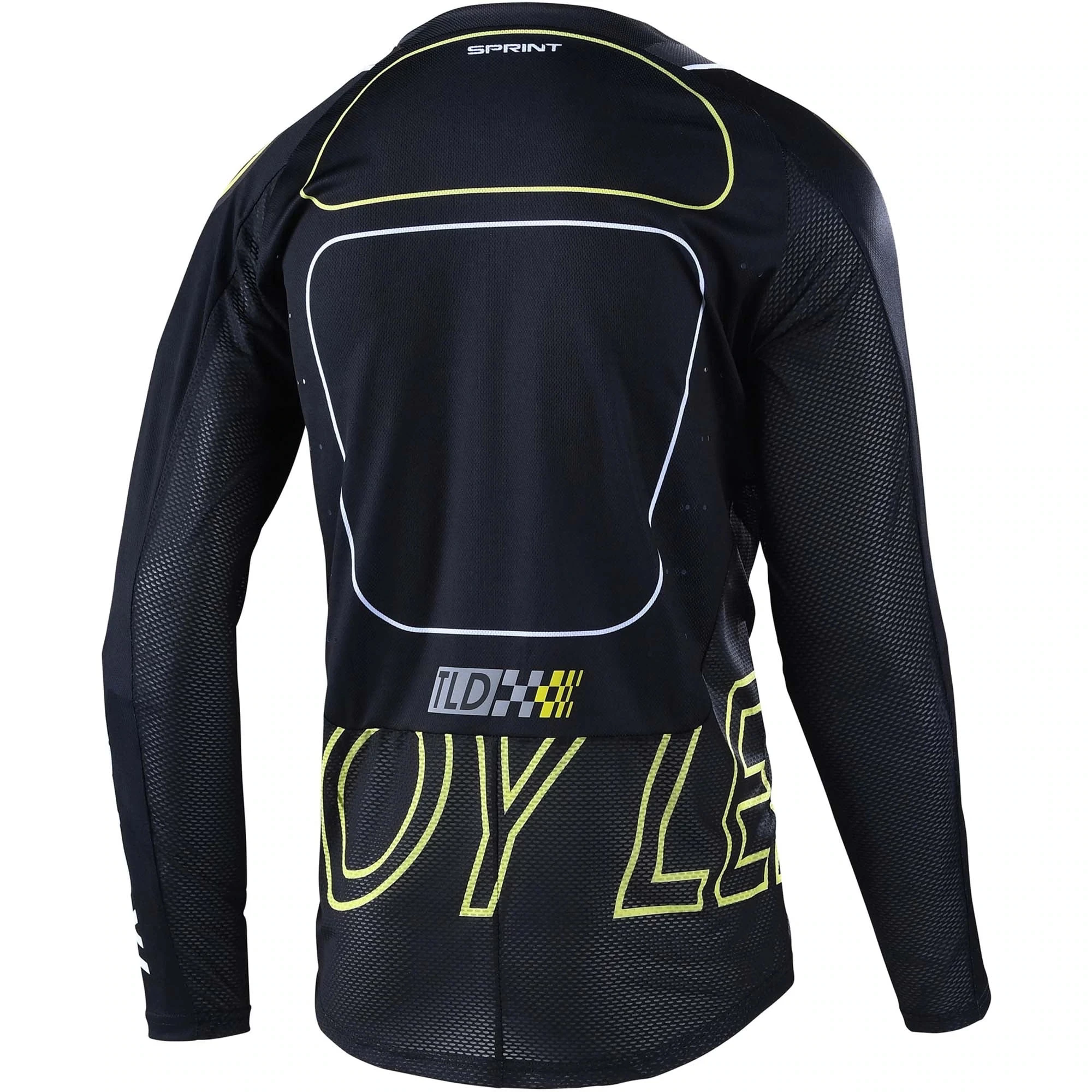 Troy Lee Designs Sprint Men's Long Sleeve Jersey - Drop In Black/Green - Image 5