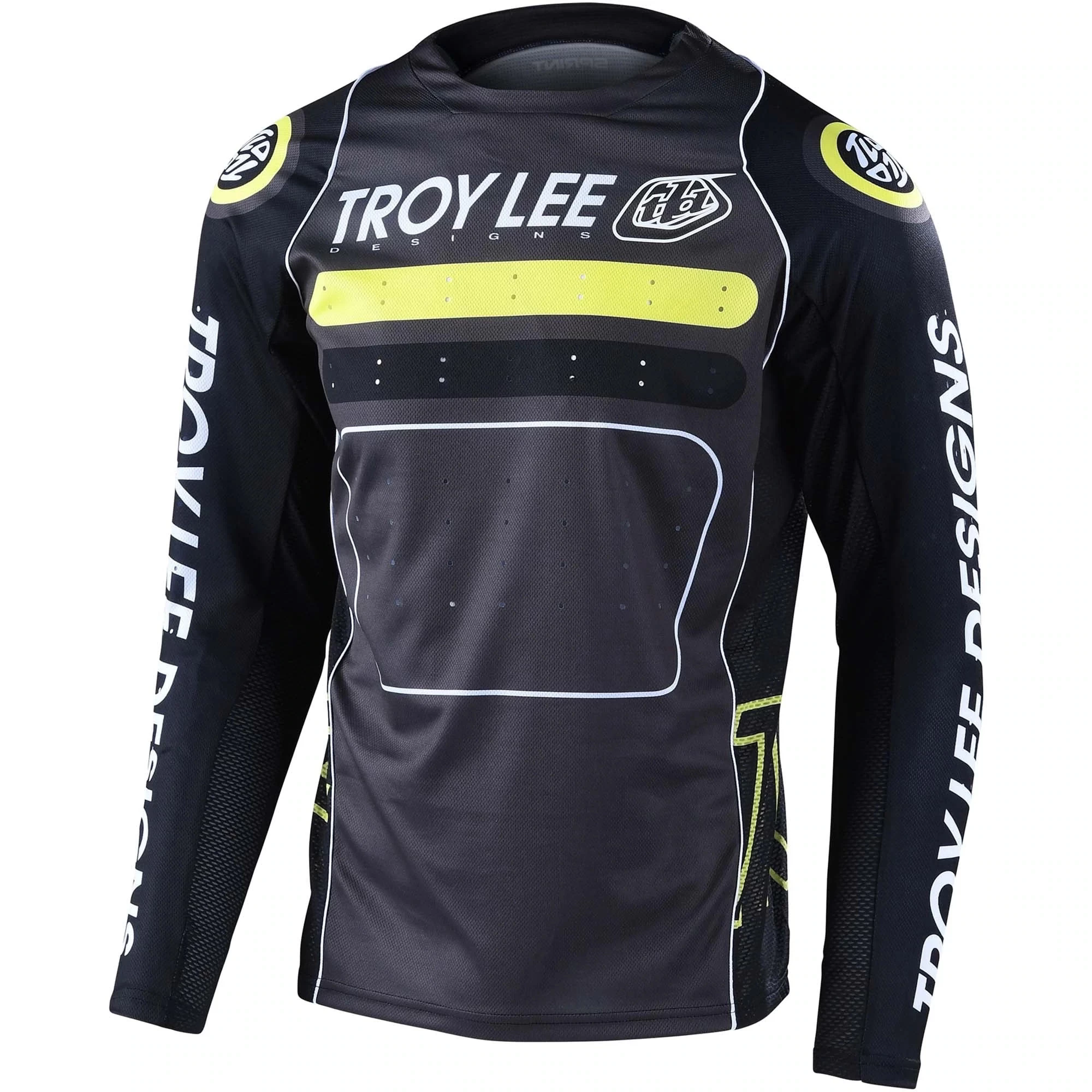 Troy Lee Designs Sprint Men's Long Sleeve Jersey - Drop In Black/Green - Image 2