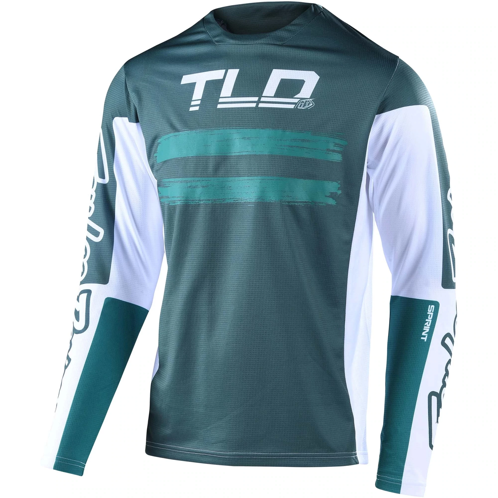 Troy Lee Designs Sprint Men's Long Sleeve Jersey - Drop In Black/Green - Image 9