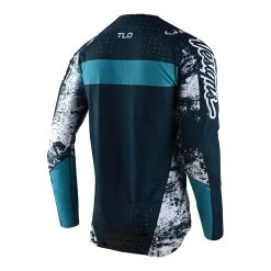 Troy Lee Designs Troy Lee Sprint Ultra Long Sleeve Jersey - Grime Marine/Blue Bird
