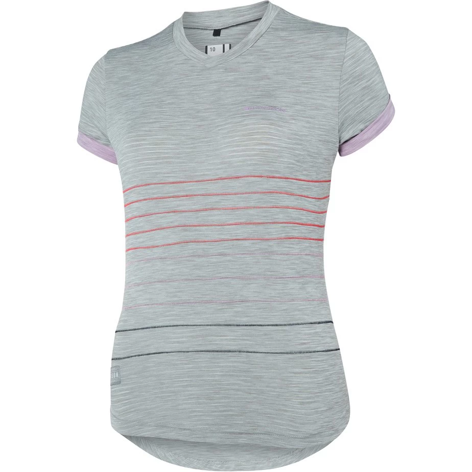 Madison Leia Womens Short Sleeve Jersey - Grey/Violet - Image 5