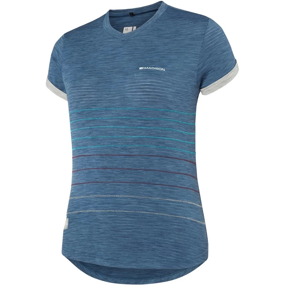 Madison Leia Womens Short Sleeve Jersey - Grey/Violet