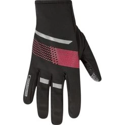 Madison Element Softshell Womens Long Finger Gloves - Black/Pink