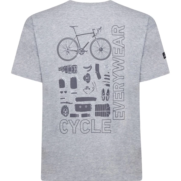 Madison Ride On Womens Tech T-Shirt - Grey Marl - Image 2