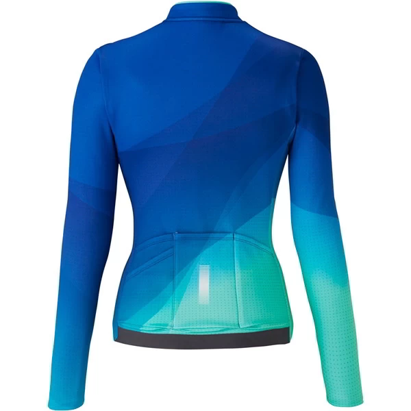 Shimano Kaede Women's Thermal Long Sleeve Jersey - Blue - Image 2