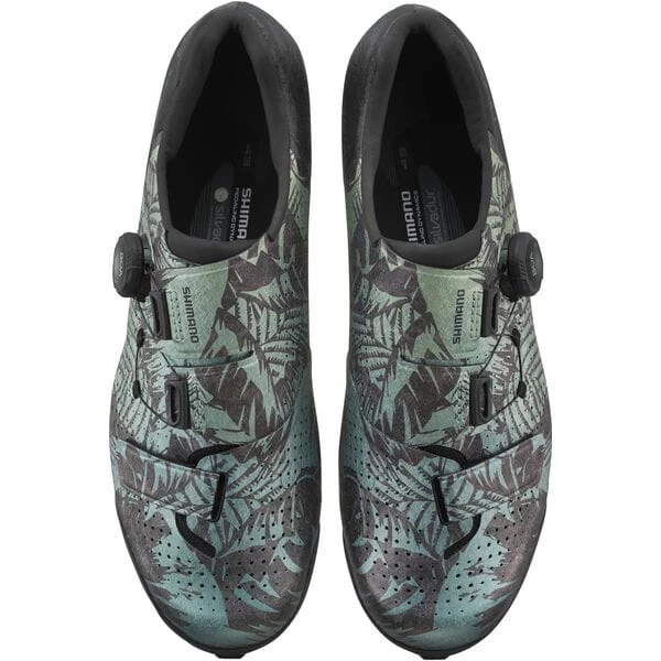 Shimano RX8 Gravel Road Shoes - Tropical Leaves - Image 7