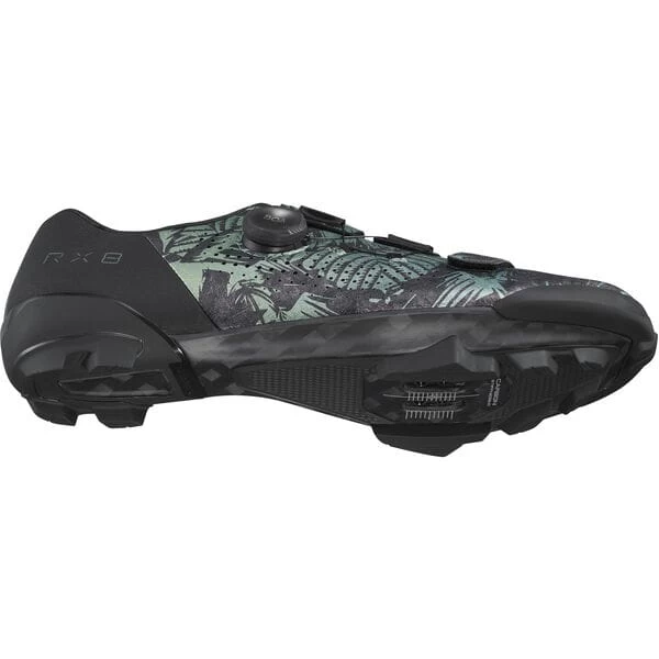 Shimano RX8 Gravel Road Shoes - Tropical Leaves - Image 5