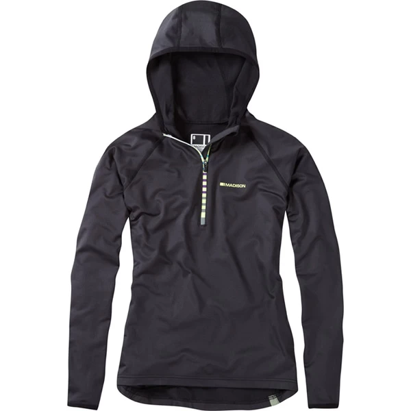 Madison Zena Womens Long Sleeve Hooded Top - Caribbean Blue - Image 4