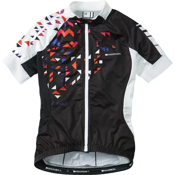 Madison Sportive Womens Short Sleeve Jersey - Black/White - Image 3