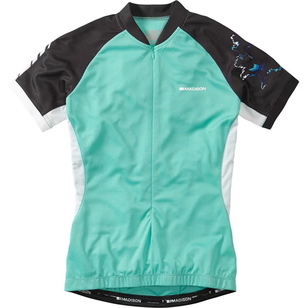 Madison Keirin Womens Short Sleeve Jersey - Cockatoo Blue/Phantom - Image 4