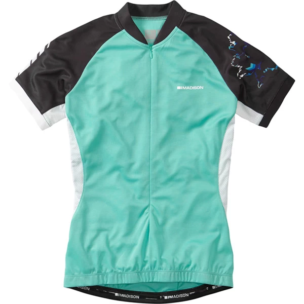 Madison Keirin Womens Short Sleeve Jersey - Black/Vibrant Yellow - Image 2