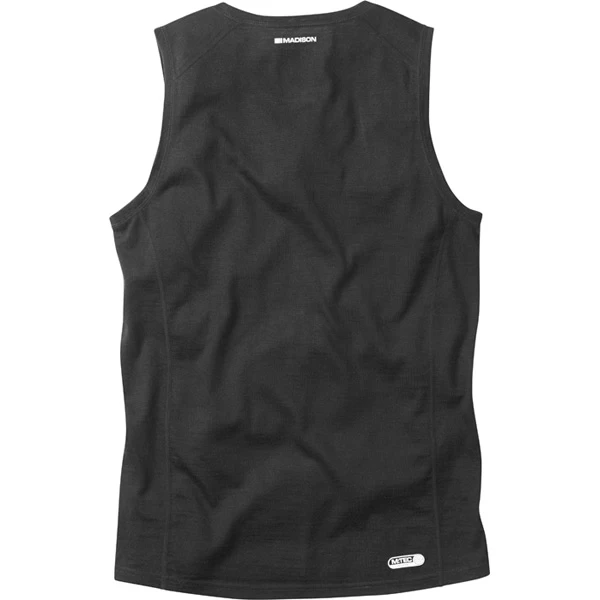 Madison Isoler Merino Sleeveless Base Layer - Black - Image 2