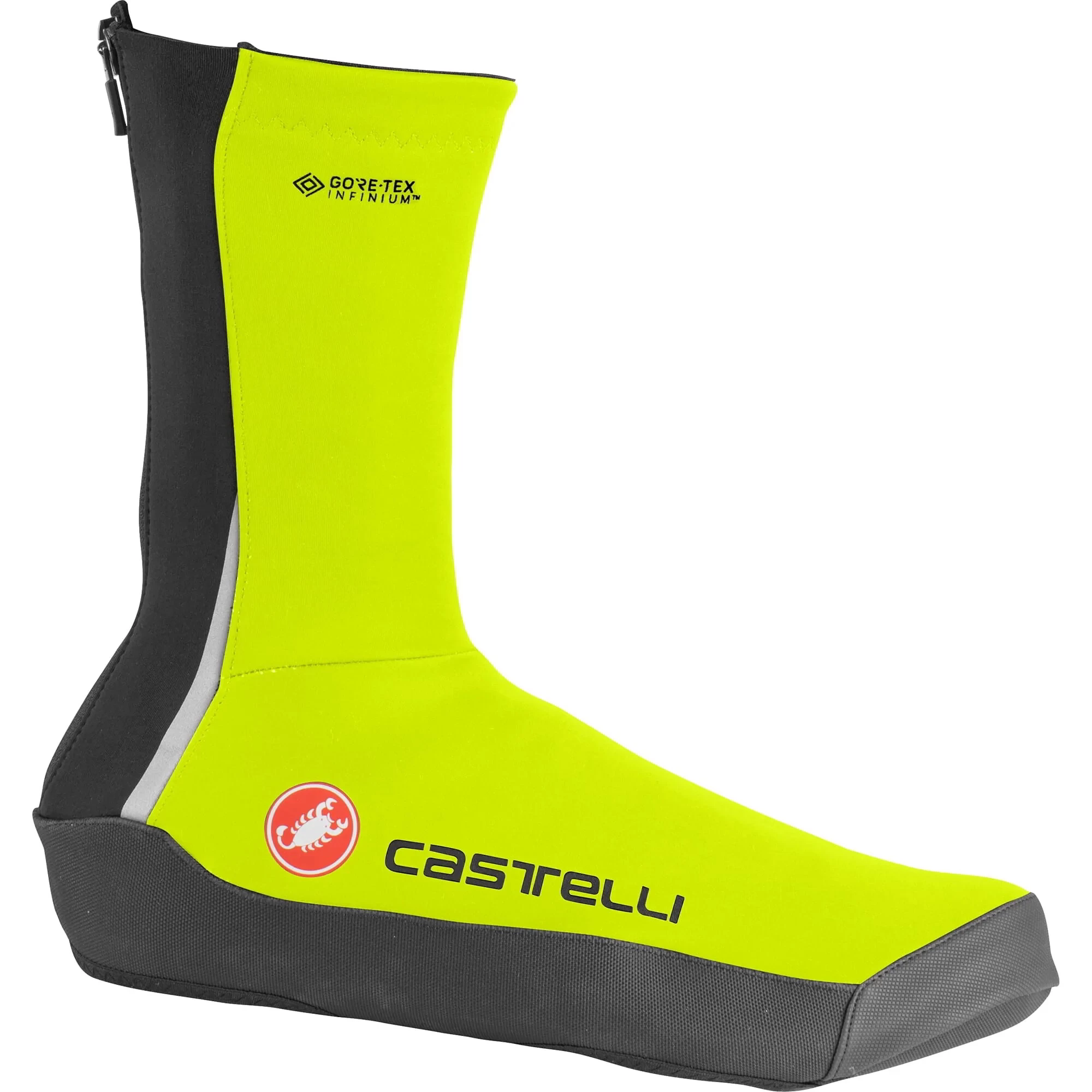 Castelli Intenso UL Windproof Shoe Covers - Electric Lime - Image 3