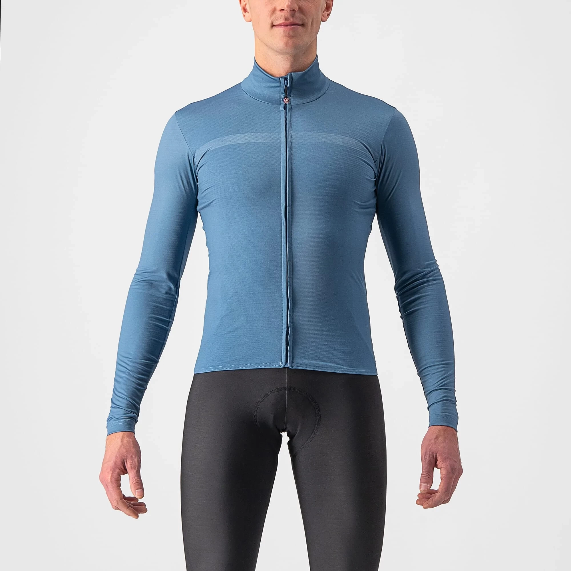 Castelli Pro Thermal Mid Men's Long Sleeve Jersey - Electric Lime - Image 2